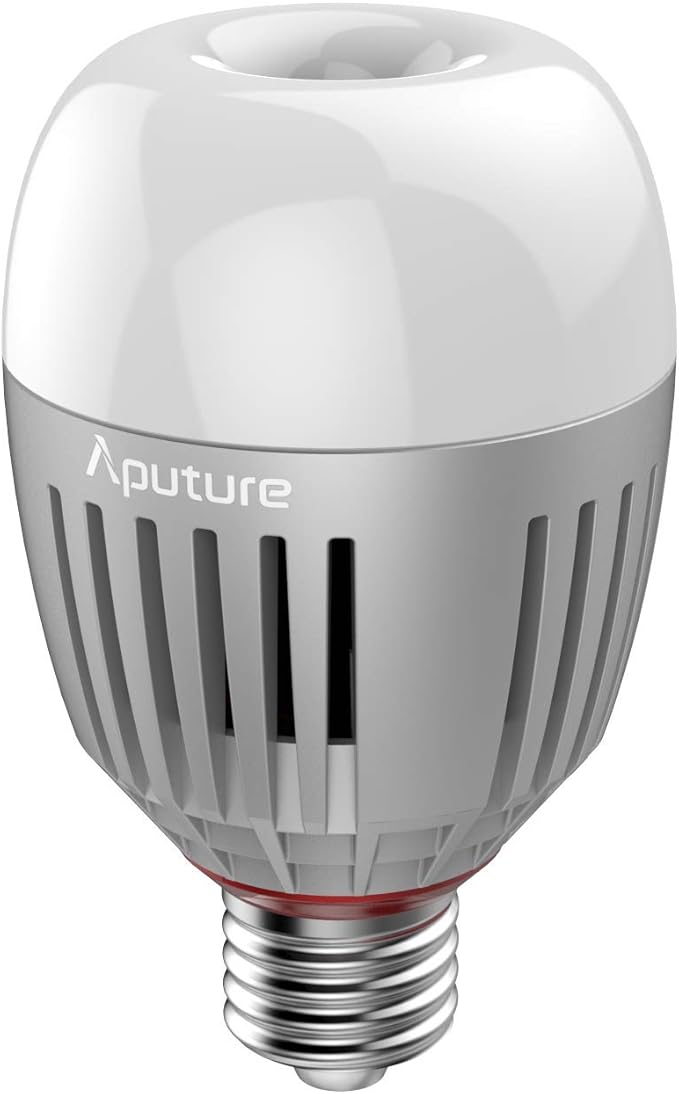 US Stock Aputure Accent B7C 7W RGBWW LED Smart Bulb with E26/E27 Socket,TLCI 96+ CRI 95+ 2,000K-10,000K,Built-in Battery/AC Power