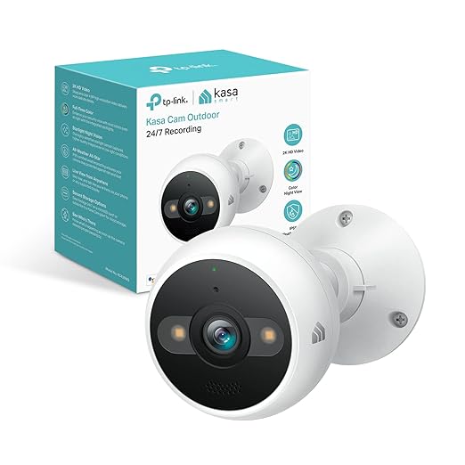 Kasa Smart 4MP 2K Security Camera Outdoor Wired & Pan/Tilt Smart Security Camera, 1080p HD Dog Camera 2.4GHz with Night Vision, Motion Detection