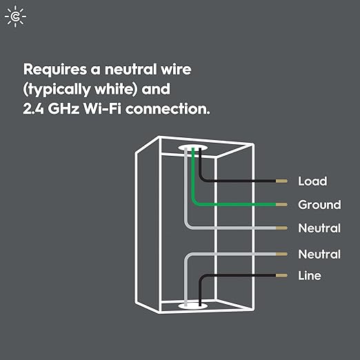 GE Lighting Cync Dimmer & Motion Smart Switch, WiFi Smart Dimmer Light Switch with Motion & Ambient Light Sensor, Works with Alexa & Google Home, Neutral Wire Required, No Hub Needed, White