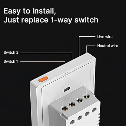 5 Inch Smart Home Control Panel Touchscreen, All-in-One Wall Mount Smart Switch with Built-in Multimode Gateway and Voice Assistant – Hands-Free Voice Control, Quick Smart Home Device Management