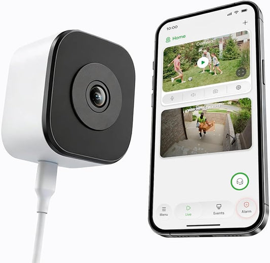 5MP 3K No Drill Window Security Camera, 2.4GHz & 5GHz WiFi Indoor Window Camera Color Night Vision with Anti-Glare, Person and Motion Detector, 24/7 Recording, Easy Install for Apartment,Rental
