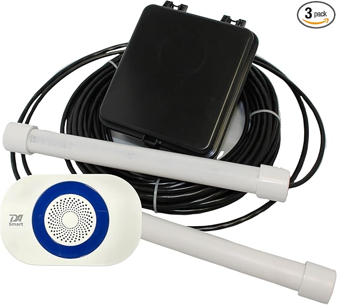 Dakota Alert Smart Dual Probe 4000 Driveway Alarm – Directional Vehicle Detection Sensor with Inbound & Outbound Alerts, SR-4000 Wi-Fi Smart Receiver with Smartphone App, 1-Mile Wireless Range