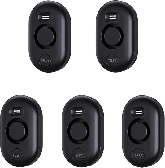 Water Leak Detector Sensor Alarm: Home Water Flooding Monitor Smart Sink Overflow Monitoring Adjustable Wet Moisture Alert Pipe Leakage Drip Detection Warning for Basement Floor (5 Sensor)