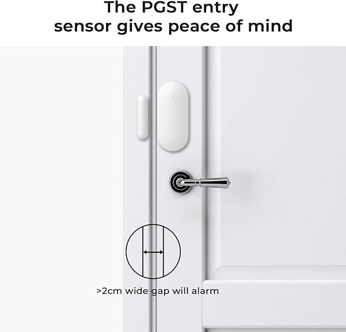 Door and Window Alarm Sensors,Window Sensors for Security Wireless Contact Sensor Alert Real-Time Notification for Business/Store/Home/Office When Entering,White(1 Pack)