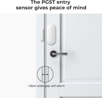 Door and Window Alarm Sensors,Window Sensors for Security Wireless Contact Sensor Alert Real-Time Notification for Business/Store/Home/Office When Entering,White(1 Pack)