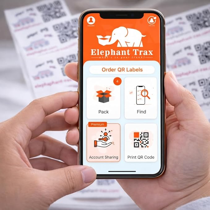 QR Code Labels for Storage Bins – 40 Smart QR Code Stickers, Scannable QR Labels for Tote Bins, Moving Box Labels, Home Organization, Packing Supplies & Inventory Tracking