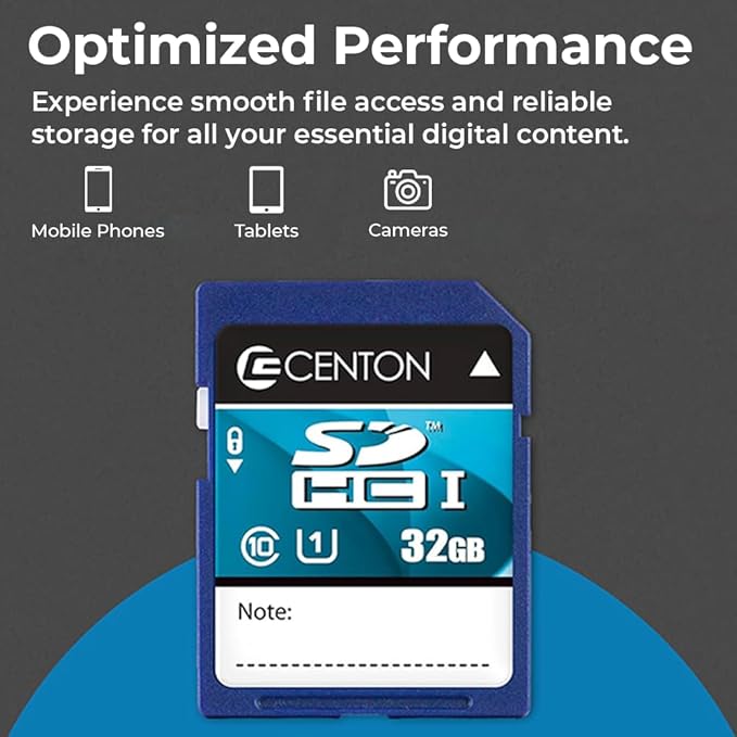 Centon MP SDXC Card,UHS1,128GB 5 Pack