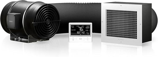 AC Infinity CLOUDWAY Whole House EC Fan T10, 1200 CFM with Temperature Humidity Controller, WiFi Integrated App Control – Ceiling Mount House Attic Vent Fan, Exhaust Home Ventilation System