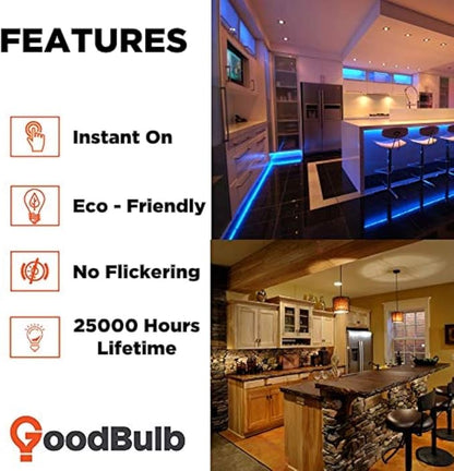GoodBulb BR30 LED Light Bulb 12-Watt (85W Equivalent), 5000K Daylight White Color, 800-Lumens, Fully Dimmable, E26 Base (Pack of 6 Bulbs)