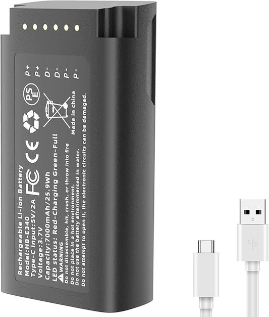 SAPBJ Battery Replacement for eufy Security Video Doorbell E340 Rechargeable Lithium-ion Backup Battery with Type-C Charge Cable Upgraded 7000mAh Capacity