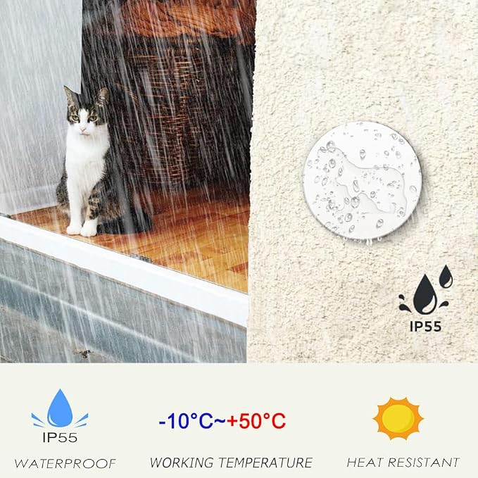 WiFi Dog Door Bell for Potty Training to Go Outside, Smart Doggie Door Bell for Dog, Wireless Doggy Doorbell with Phone App