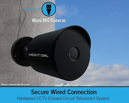 Night Owl 1080p HD Wired Indoor/Outdoor Add-On Cameras, 100 ft. of Night Vision, Wide Viewing Angle and Color Night Vision (2-Pack)