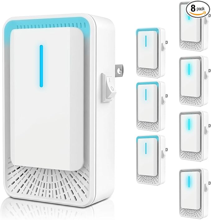 2026 New Plug in Air Purifiers Air Ionizers for Dust Mites, Odor Eliminator for Home with Negative Ion Generator, Quiet Portable Air Freshener Plug In for Bedroom,Office,Kitchen,Smoke,Dust (8)