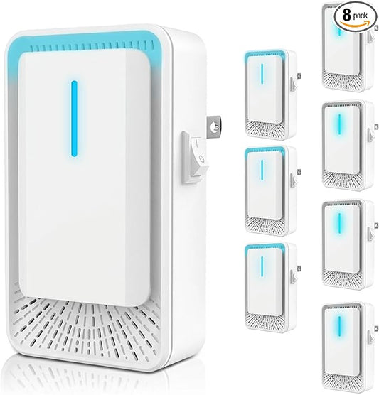 2026 New Plug in Air Purifiers Air Ionizers for Dust Mites, Odor Eliminator for Home with Negative Ion Generator, Quiet Portable Air Freshener Plug In for Bedroom,Office,Kitchen,Smoke,Dust (8)
