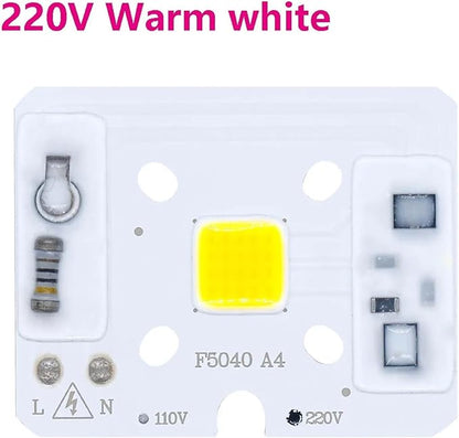 LED COB Chip Light 10W AC 110V AC220V No Need Driver Smart IC Bulb Lamp for DIY LED Floodlight Spotlight(220V Coldwhite)