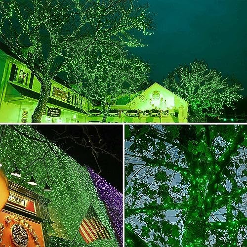 Connectable 88Ft 240LED Christmas String Lights Outdoor Indoor, Green