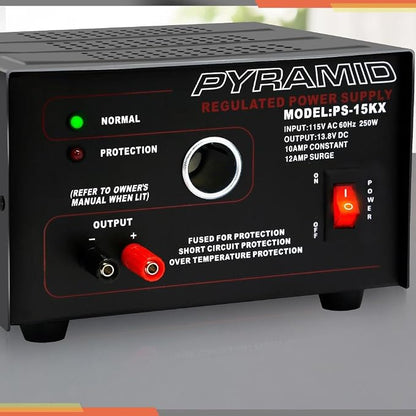 Pyramid Car Audio PS15K 10-Amp Power Supply with Car-Charger Adapter