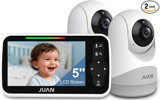 JUAN Baby Monitor with Camera and Audio, No WiFi 100% Private