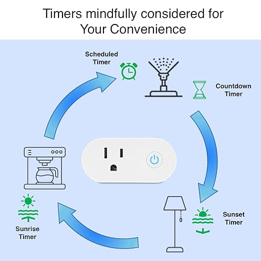 HAUZA 2 in 1 - Bluetooth Mesh Hub & Smart Plug - Enable 2.4 GHZ WiFi for Voice Control & Automations of Hauza and Tuya BLE Devices