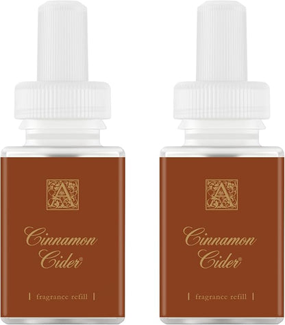 Pura & Aromatique Home Scent Refill - Smart Home Air Diffuser Fragrance - Up to 120-Hours of Luxury Fragrance per Refill - Household Essential - Clean Diffuser - Cinnamon Cider, 2 Pack