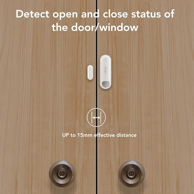 NEO Zigbee 3.0 Plus Door/Window Sensor Mini Sized Smart Home Automation Security, Magnetic, Work with Smartthings