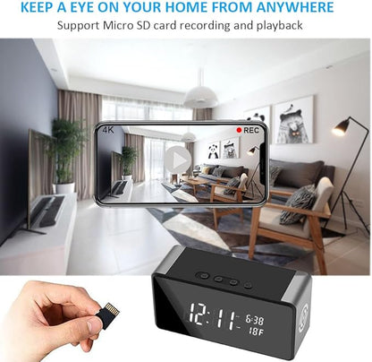 WiFi Wireless Mini Security Camera, Full HD 4K/2K/1080P Surveillance Cam for Home Safety Support 5G&2.4G with Night Vision and Motion Detection, APP Control with SD Storage