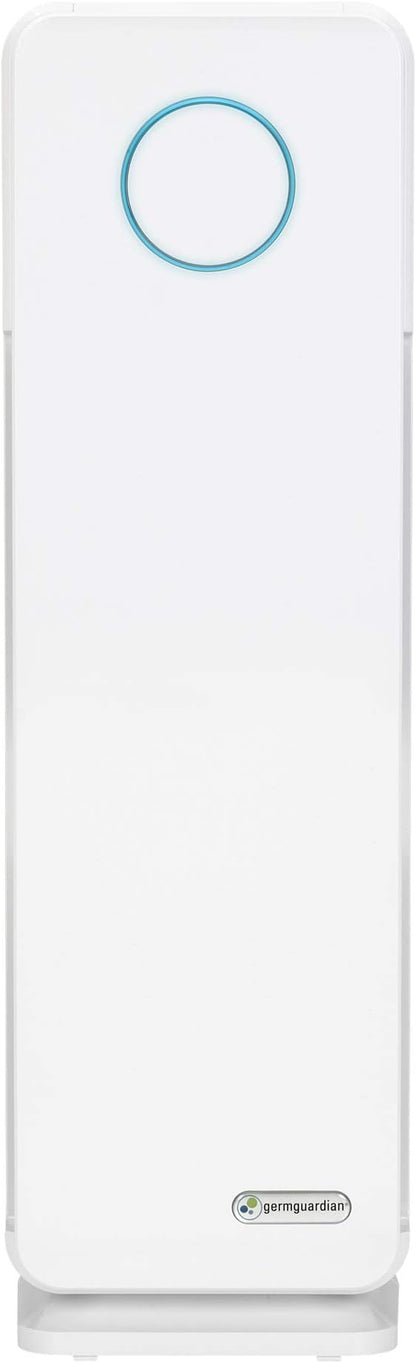 GermGuardian Air Purifier for Homes with Pets, H13 Pet HEPA Filter, Removes Pet Dander, Dust, Allergens, Smoke, Pollen, Odors, Mold, UV-C Light Helps Reduce Germs, 22 Inch, White, AC4300WPT