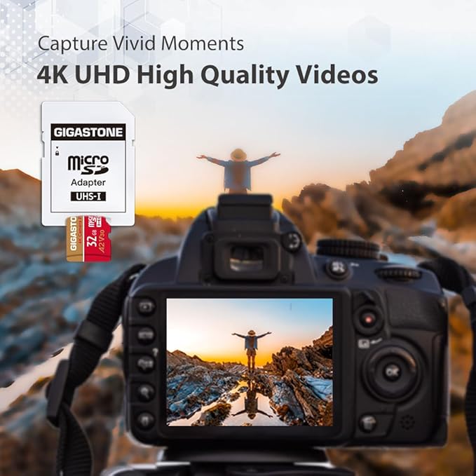 【5-Years Data Recovery】 GIGASTONE 32GB Micro SD Card 5-Pack, 4K Camera Pro, Compatible with GoPro, Wyze, Security Camera, Drone, Dash Cam, R/W up to 95/35MB/s MicroSDHC Memory Card UHS-I U3 A2 V30