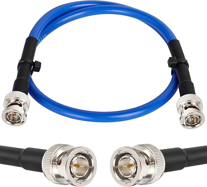 XRDS -RF 12G SDI Cable 2FT, SDI Video Cables 3G/6G/12G 75ohm BNC Male Cable Supports HD-SDI/3G/6G-SDI/4K/8K for Video Security Camera Converter