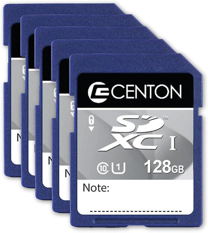 Centon MP SDXC Card,UHS1,128GB 5 Pack