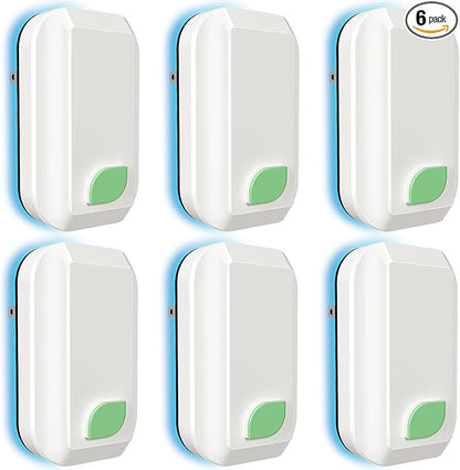 6Pack Plug In Ionic Air Purifier,Negative Ion Air Purifier for Home Portable Plug-In Air Ionizers for Smoke, Pets Smell Quiet Mini Air Freshener for Home, Bedroom, Office, Living Room (6)