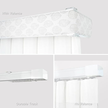 Motorized Sheer Vertical Blinds Work with Alex Google Home, Light Filtering Smart Vertical Blind Sliding Door Blinds Remote Control Blinds for Sliding Glass Door Customize(Embossed Off-white)