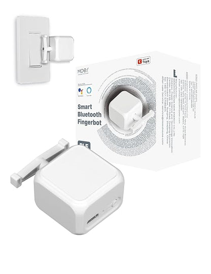MOES Rock Switch Fingerbot 3nd Generation, Timer Control Work with Smart Life App, Add MOES Tuya Bluetooth Hub Make it Compatible with Alexa and Google Home(Need BLE Hub