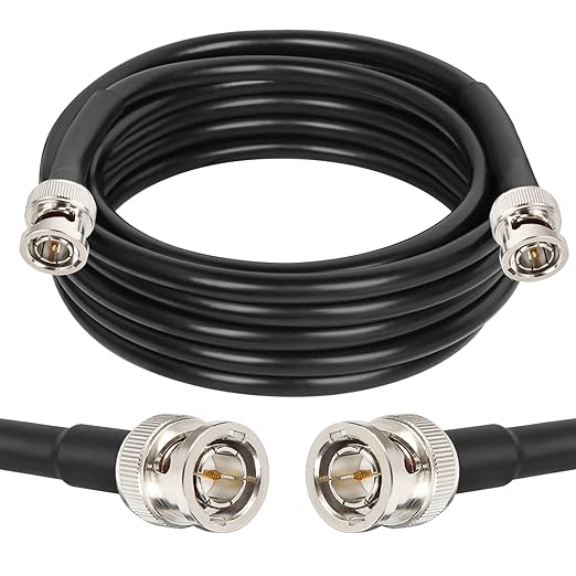 XRDS -RF 12G SDI Cable 10FT, SDI Video Cables 3G/6G/12G 75ohm BNC Male Cable Supports HD-SDI/3G/6G-SDI/4K/8K for Video Security Camera SDI Converter
