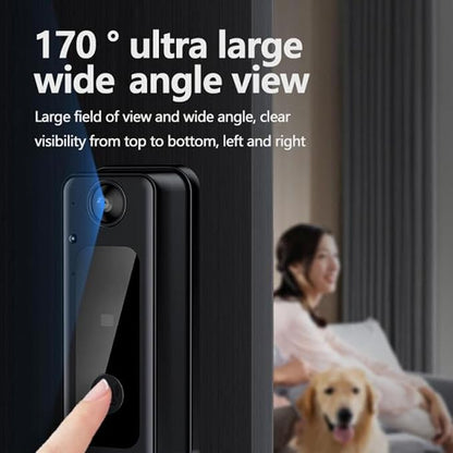 Video Doorbell Intercom with Monitor System, Smart Home Video Intercom Door Phone Kits, 8MP 170° Wide Angle Camera, 4.3 Inch Screen, for Apartment