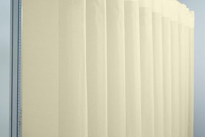 Motorized Sheer Vertical Blinds Work with Alexa Google Home, Light Filtering Smart Vertical Blind Sliding Door Blinds Remote Control Blinds for Sliding Glass Door Customize, Light Beige
