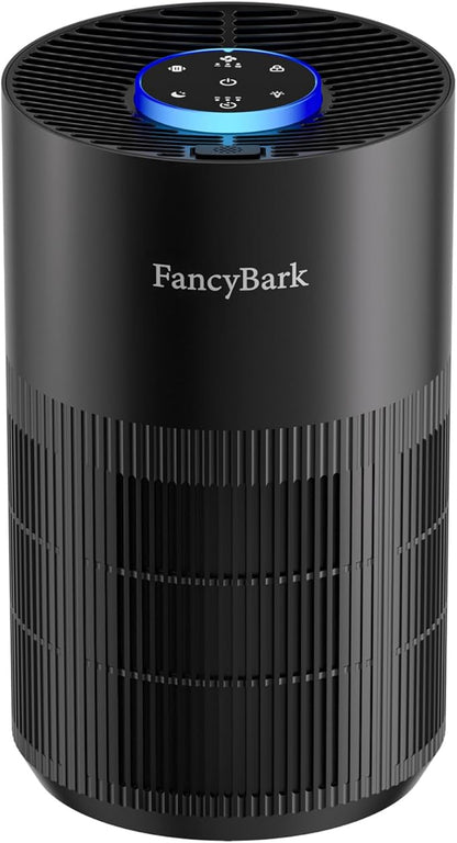 Air Purifiers for Home Bedroom Up to 1250 Ft², H14 True HEPA Room Air Purifiers for Bedroom With Sleep Mode Light Mode & Aroma Function Air Cleaner Smoke Odor Dust Pollen Pet Dander (Black)