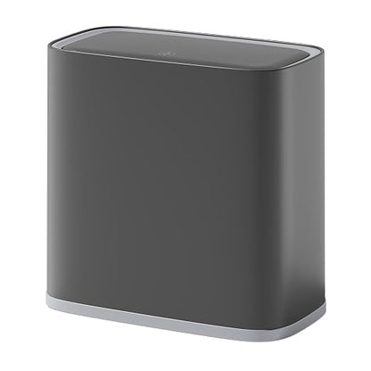2.6 Gallon Small Slim Bathroom Trash Can with Lid, Dog Proof Garbage Can