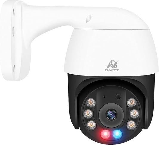 ONWOTE 6MP 355° Pan 95° Tilt 3X Digital Zoom PTZ PoE IP Security Camera