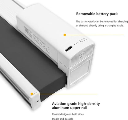 Motorized Cellular Shades Cordless Blackout Rechargeable Window Shades with Remote for Privacy Protection Smart Home Electric Curtains Automatic Honeycomb Blinds for Windows, 27" x 48", Black