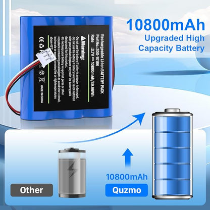 10800mAh Battery Replacement for ADT Command Smart Security Panel ADT5AIO-1 ADT5AIO-2 ADT5AIO-3 ADT7AIO-1, 300-10186 battery for ADT 2X16 AIO Home Security System Keypad ADT2X16AIO-1 ADT2X16AIO-2