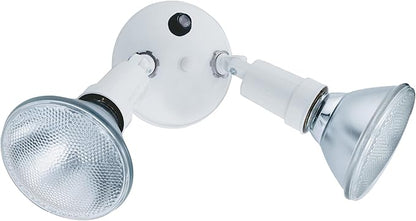 Lithonia Lighting OFTH 300PR 120 P WH-M12 Adjustable Twin PAR Holder with Dusk-to-Dawn, 120 Volts, 300 Watts, White (Pack of 2)