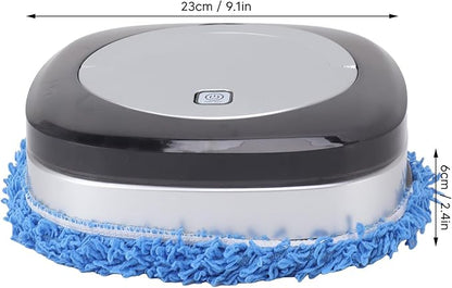 EMUKOEP Automatic Floor Mopping Robot Mopping Robot with Water Tank Vacuum and Mop Cleaning Robot (Silver)