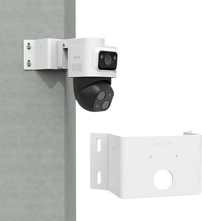 Corner Mount Bracket Compatible with eufy PoE NVR Security System S4 Max,eufyCam S4 and eufy PoE Bullet-PTZ Cam S4 Camera (White)