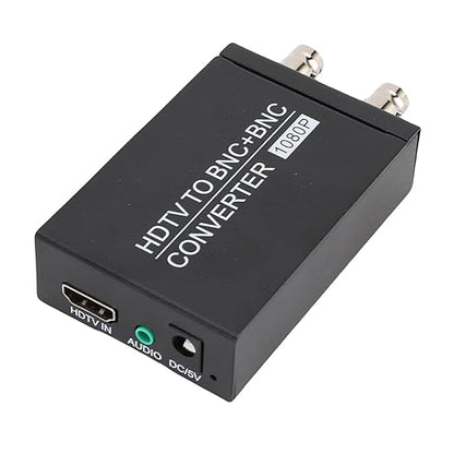 HDMI to BNC Converter, HDTV to BNC Converter 1080P, HDMI in BNC Out Video Audio Converter for Security Camera TV Projector
