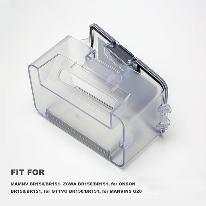 Robot Vacuum Replacement Parts Fit for MAMNV BR150/BR151, for ZCWA BR150/BR151, for ONSON BR150/BR151, for GTTVO BR150/BR151, for MANVINS G20 (1PC- Dustbin)