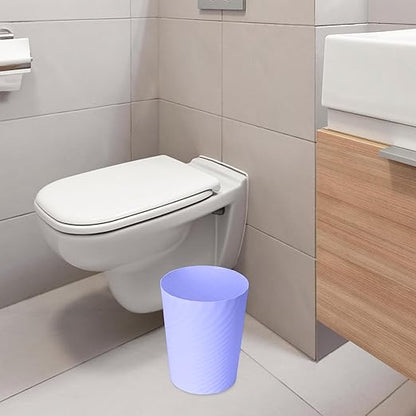 Small Plastic Trash Can - 1.8 Gallon - Light Purple - Wastebasket Garbage Can Container
