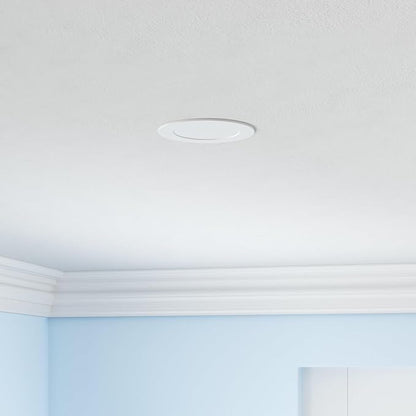 VOLISUN 12 Pack 4 inch Recessed Lighting, 5CCT LED Recessed Light with Junction Box, 2700K-5000K Selectable, 9.5W Eqv 80W, 810LM Dimmable Canless Wafer Downlight, LED Ceiling Light ETL Certificated