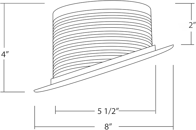 NICOR Lighting 6 in. White Recessed Slope Trim with Baffle (17711)