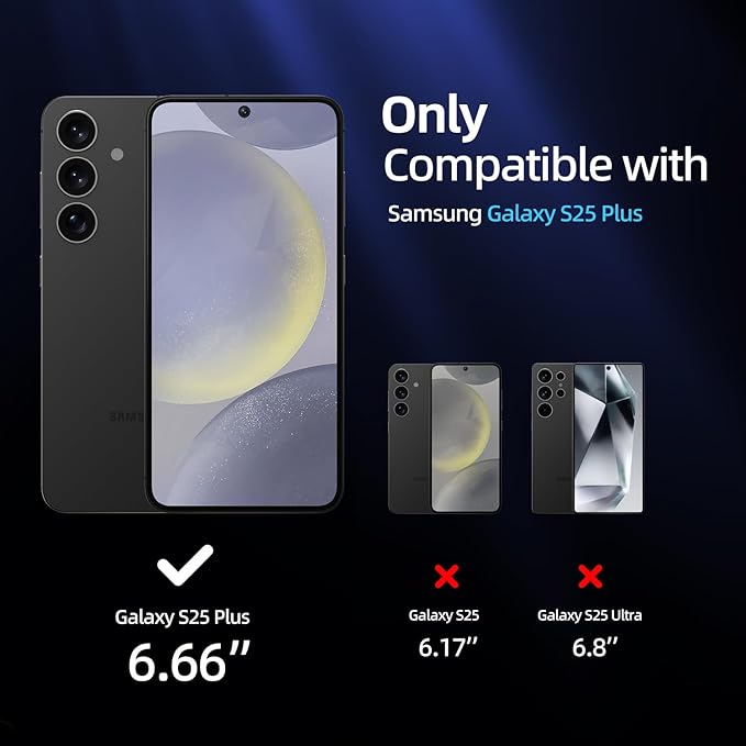 X-it for Samsung Galaxy S25 Plus Screen Protector Privacy 6.7" [Auto Alignment/Dust Removal],Bubble-Free,[100% Ultrasonic Fingerprint ID] Easy Installation Full Coverage Anti-Spy [Non-Glass] 2 Packs